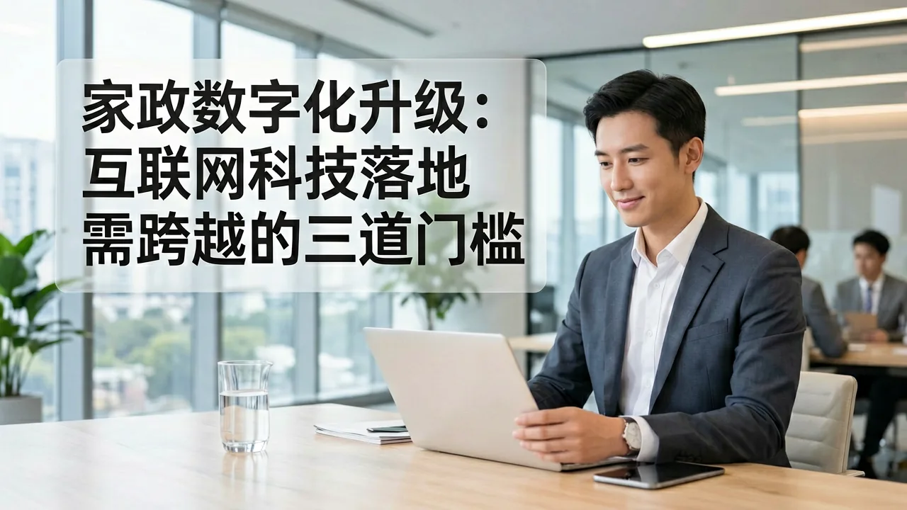 家政数字化升级：互联网科技落地需跨越的三道门槛
